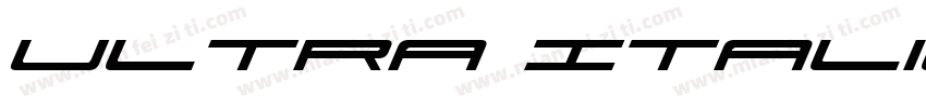 Ultra Italic字体转换